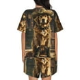 thumbnail image 6 of Rateoe Western Cowboy Golden Retriever Pattern Women's Short-Sleeved Pajama Set - 2 Piece Soft and Lightweight Sleepwear Set-XX-Large, 6 of 7