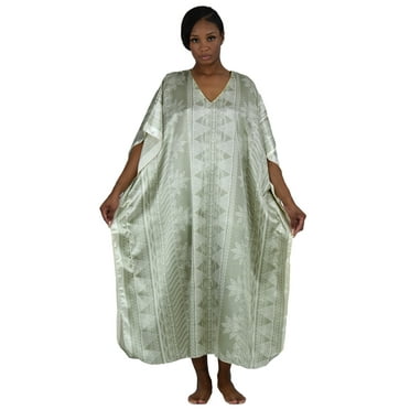 Up2date Fashion's Women's Caftan / Kaftan, Champagne Meadows Print, Style Caf-107