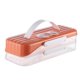 thumbnail image 3 of Caja para donas y galletas, portátil, apilable, multiusos, gran capacidad, para alimentos 2 capas, 3 of 9