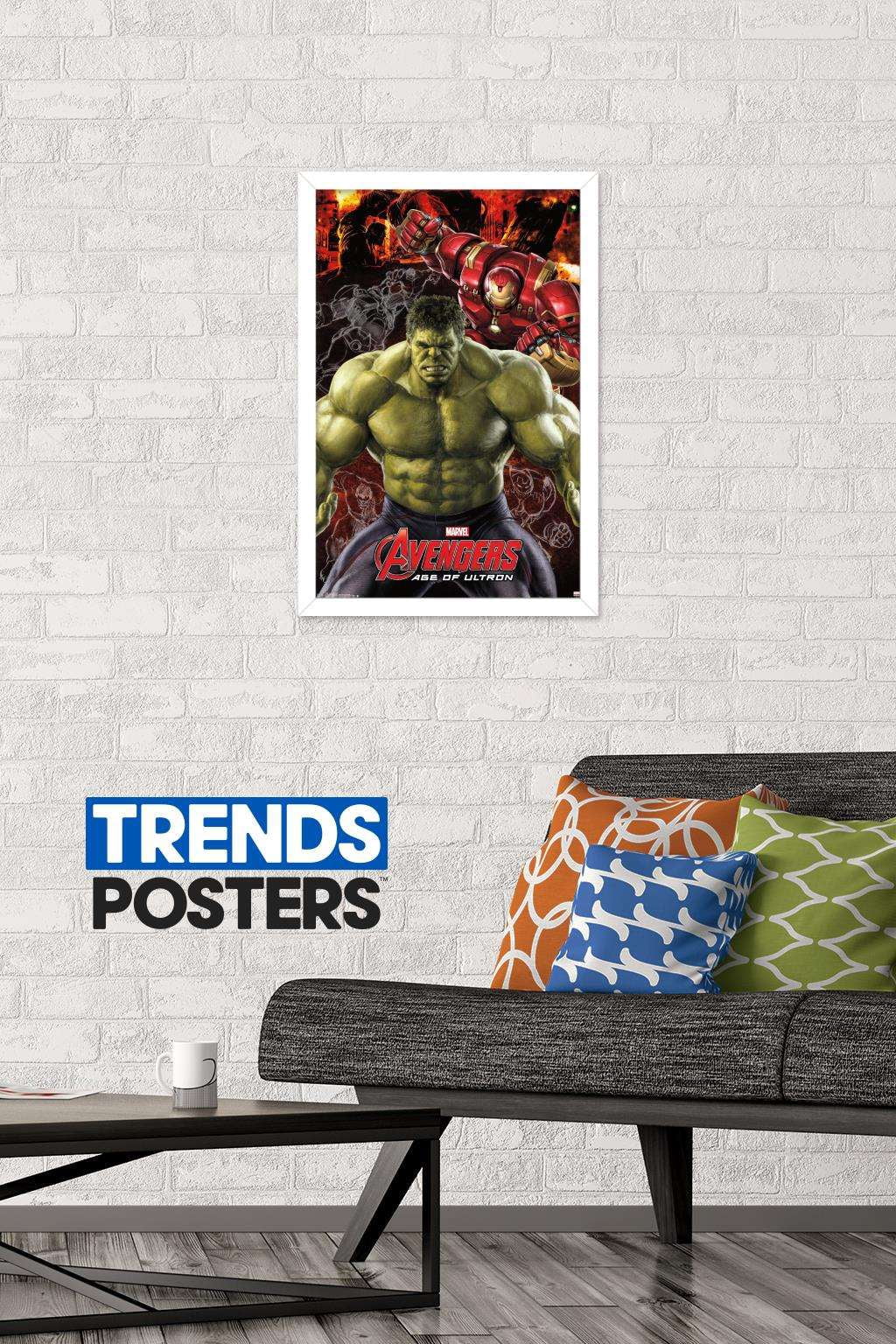 Marvel Cinematic Universe - Avengers - Age of Ultron - Hulk Wall Poster, 14.725" x 22.375", Framed