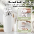 thumbnail image 4 of 4 in 1 Travel Dispenser Bottle, 4 Pack 30ML Travel Bottles for Toiletries, Leak Proof Travel Bottles for Shampoo, Lotion, Conditioner and Cream, Portable White Containers, 4 of 8