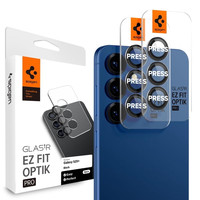 Protector de pantalla para lente de cámara Spigen GlaStar EZ Fit Galaxy S25+