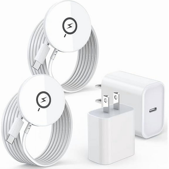 【Apple MFi Certified】Magnetic Wireless Charger 10FT Apple Magsafe Charger,2Pack Fast Mag-Safe Charging Wireless iPhone Charge Pad 10Foot USB C Block Adapter for iPhone 16 15 14 13 12 11