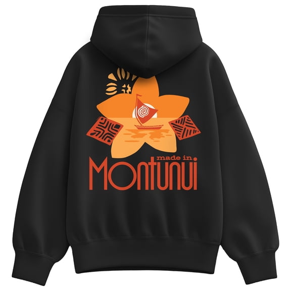 Moana Live Action - Made In Montunui - Women's Oversized Fleece Hoodie Sweatshirt