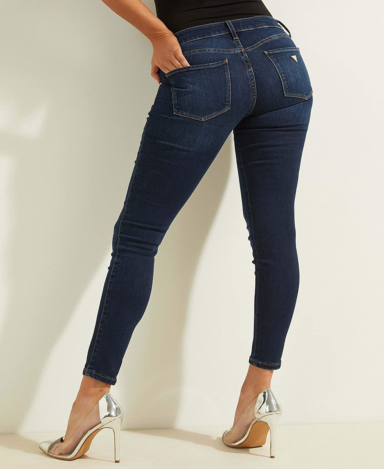 GUESS Womens Sexy Curve Mid-Rise Stretch Skinny Fit Jean 28