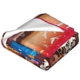 thumbnail image 4 of Bingfone Animals On Noah'S Ark2 Print Flannel Fleece Blanket Throw Blanket For Bed,Sofa,Couch,Travel,Camping(40"X30"), 4 of 9