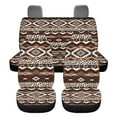 thumbnail image 6 of KUIFORTI Fashion Aztec Car Seat Cover 4 PCS ,Car Front Seats and Rear Bench Cove Universal Vehicle Seats Cushion Pad Mat Automotive Interior Protection Accessories, 6 of 7