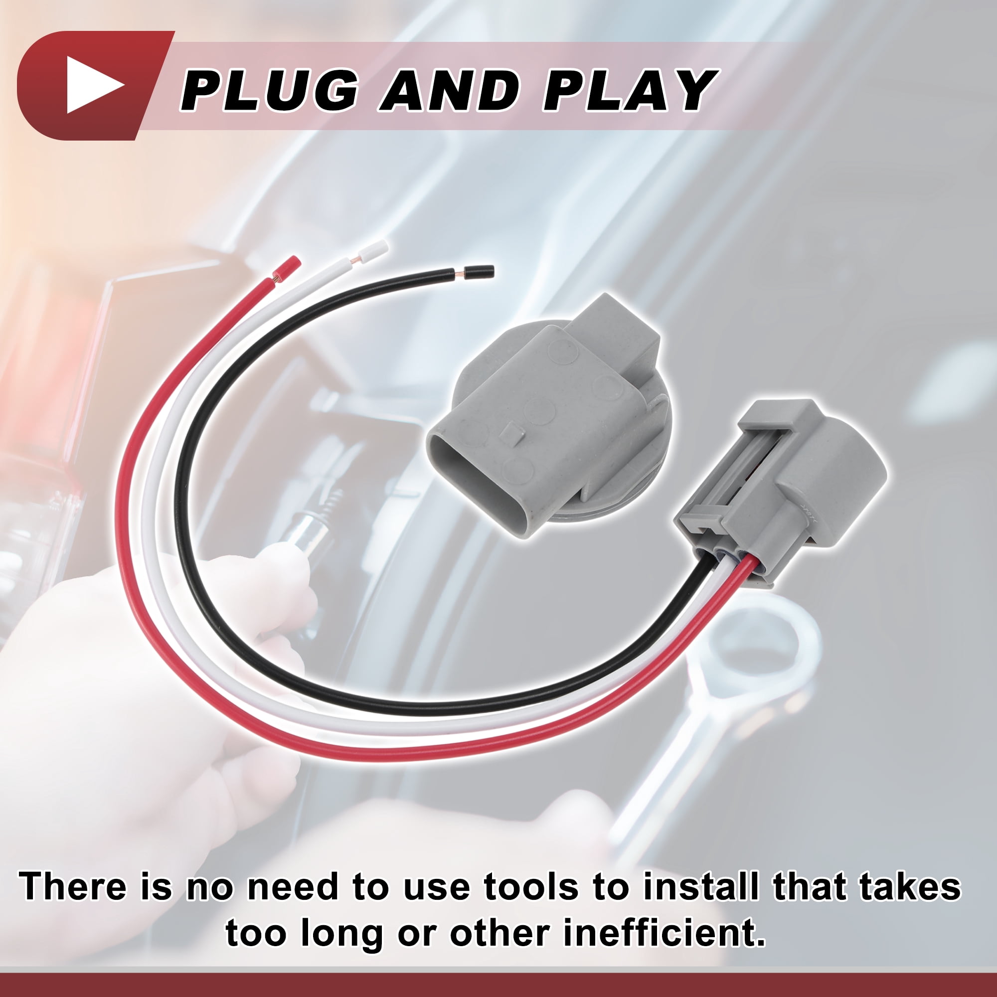 Unique Bargains Useful Front Turn Signal Light Socket Wiring for Kia Rio Rio5 2010-2011