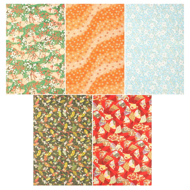 5 Sheets Japanese Style Wrapping Paper Delicate Gift Packing Paper Random  Style 
