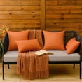 thumbnail image 4 of Fundas de Cojín MIULEE Impermeables 60x60 cm Naranja (Paquete de 2), 4 of 8