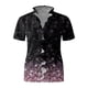 thumbnail image 4 of Camisas estampadas de verano Blusas para mujer Manga corta Cuello en V Tops fruncidos Camisas Camisas sueltas de manga larga para mujer OAVQHLG3B Store lin121212, 4 of 4