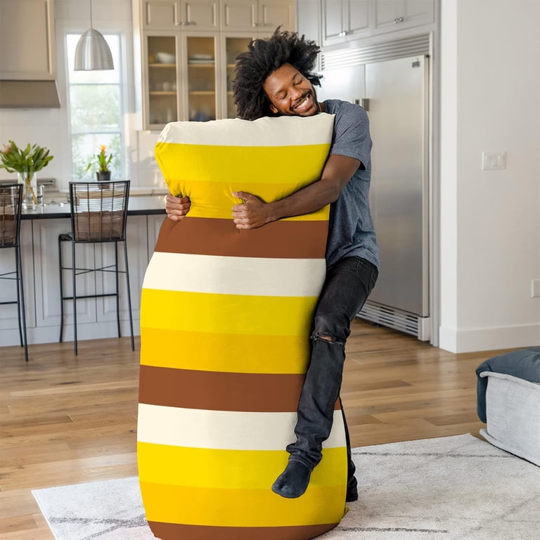 Max 6 Foot Giant Bean Bag Chair Bed Lounger for Adults, Kids and