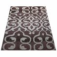 thumbnail image 2 of Rugsotic Carpets Hand Knotted Silk Area Rugs - 6'X9', Rectangle, Brown Beige, Contemporary Modern Design, High Pile Thick Handmade Anti Skid Area Rugs For Living Room, Bed Room (Ns3307), 2 of 5