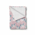 thumbnail image 2 of Unicorn Party Soft Flannel Fleece Throw Blanket, Cheerful Horse with Tiny Stars and Heart Cartoon, Cozy Plush for Indoor and Outdoor Use, 50" x 70", Rose Sea Blue White, by Ambesonne, 2 of 6