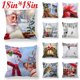 thumbnail image 4 of Christmas 3D Rabbit Cushion Cover Throw Pillow Case Xmas Squares,18x18inch, 4 of 6