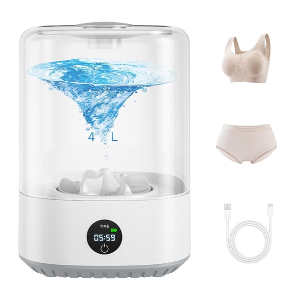 Underwear Washing Machine, 4L Mini portable washing machine, Socks, Baby Clothes, Upgraded Deep Cleaning in Apartments, Dorms, Travel, Quiet USB-Powered Operation