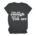 thumbnail image 1 of B91xZ Womens Tops Plus Size Short Sleeve Tee Shirts V Neck Basic Comfy Tunic Tops,Gray S, 1 of 2