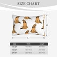 thumbnail image 3 of Plush Throw Pillow Covers, German Shepherd Dog No.1010 Pillow Cases with Invisible Zipper, Breathable Microfiber Pillow Cases Standard Size for Sleeping Bedroom Sofa Living Room 14x20, 3 of 5