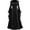 Black##1, variant on Womens Renaissance Costume Retro Medieval Elegant Goth Maxi Dresses Cosplay Peasant Steampunk Ball Gown Chemise Dress