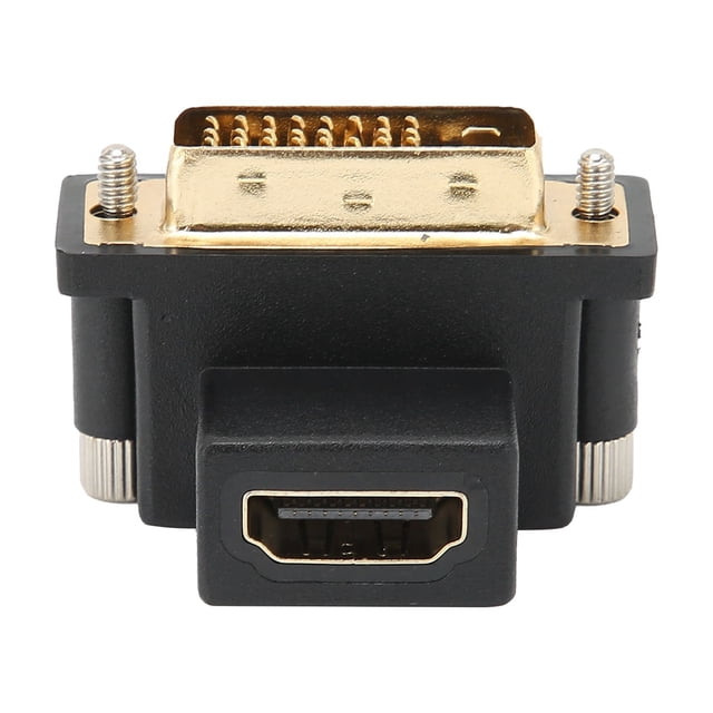 Convertidor de interfaz multimedia HD a DVI Bling Bling Adaptador de codo superior