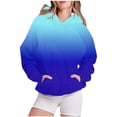 thumbnail image 2 of Ashirexll Womens Hoodies, Oversized Hoodies for Women, Fashion Ladies Long Sleeve Gradient Color Hoodies Causal Pullover Hooded Sweatshirts, 2 of 5