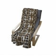 thumbnail image 4 of Zambia Soft Flannel Fleece Throw Blanket, Unique Safari Kenyan Traditional Folk Culture Retro Print, Cozy Plush for Indoor and Outdoor Use, 50" x 70", Pale and Dark Brown, by Ambesonne, 4 of 6