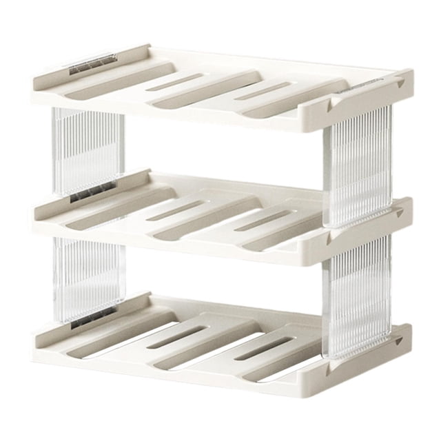 Estante organizador de botellas de agua, versátil para el hogar, despensa, latas, almacenamiento de copas de vino 33x22x275cm Transparente