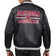 thumbnail image 3 of Men's Starter Black Arizona Cardinals Printed Team Logo Satin Varsity Full-Snap Jacket, 3 of 3