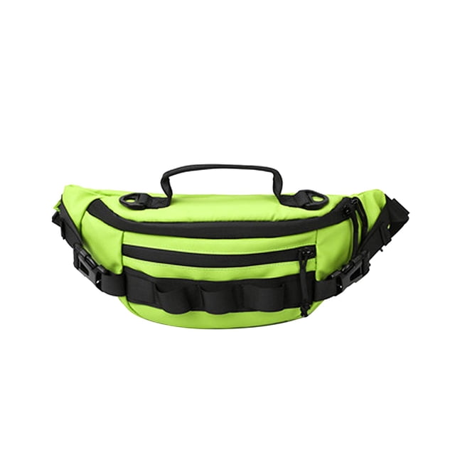 Paquete de riñonera Ligero con cinturón ajustable Bolsa de pesca Accs Bandolera Riñonera Durable Clásico para deportes Caminar Entrenamiento Camping Verde Sunnimix Riñonera