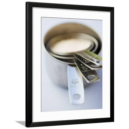Measuring Cups of Different Sizes Framed Print Wall Art By Greg Elms