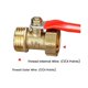 thumbnail image 2 of Brass Small Ball Valve 1/2 Inch Female/male Thread Brass Valve Connector Joint Copper Pipe Fitting, 2 of 5