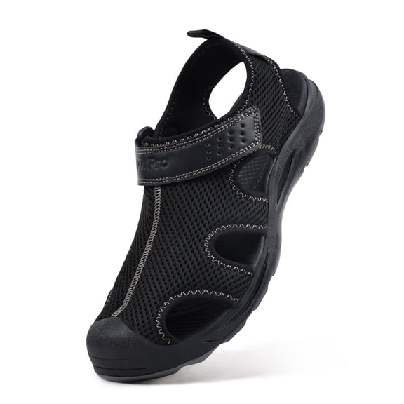 OutPro Men's Hiking Sandals Breathble Mesh Sandals Adjustable Athletic Sandals Summer Casual Shoes Outdoor