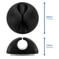 thumbnail image 5 of 10pcs Cable Clamps Cable Holder Cable Management For Cables Up To 8mm Cable Management Black, 5 of 5
