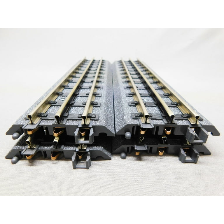 MTH REALTRAX 10" STRAIGHT TRAIN TRACK SECTION 3 Rail O Gauge 4x 40-1001-4