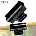 thumbnail image 3 of Mosiee Greenhouse Pipe Clamps Garden Hoop Pcs Threaded Design Black Design Garden Clips Multifunctional Usage Pvc Plastic Mm, 3 of 8