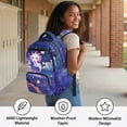thumbnail image 3 of Yspwyqan Galaxy Star Axolotl Girls Backpack and Lunch Box Set, 4 Piece Lightweight Trendy Kids Backpack Set with Multi-Pocket Fits 15.6 Laptop for Middle School Camping Travel, 3 of 7