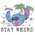 thumbnail image 2 of Boy's Lilo & Stitch Stay Weird Graphic Tee White Small, 2 of 4
