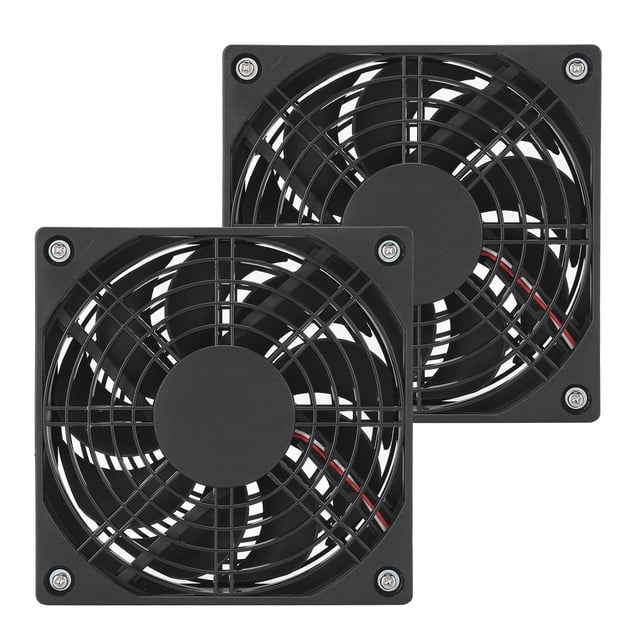 Enfriador De PC, Ventilador De Caja De Computadora De Bajo Ruido De 2 Piezas, Para Enrutadores De Módem De TV