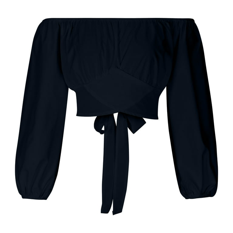 Sexy Solid Color Buttons Off Shoulder Blouses Sexy Solid Color Buttons Off Shoulder Blouses