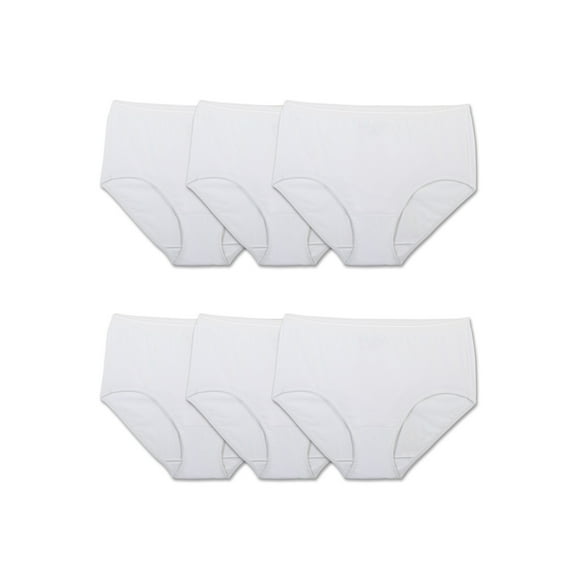 Fruit of the Loom Women's Brief Underwear, 6-Pack