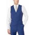 thumbnail image 3 of Caravelli Men's 60580 3-Piece Single Breasted Slim Fit Vested Suit. Cobalt Blue - 38L, 3 of 11