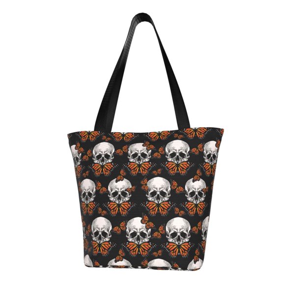 Easygdp Butterfly Skull Shoulder Bags for Women,Crossbody Bags Shoulder Purse Handbag for Women