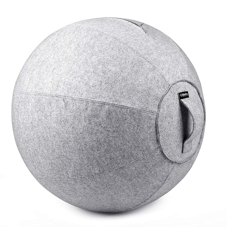 Bintiva Stability Ball Chair for Office - Ergonomic Seating / Labor Birthing Pregnancy / Yoga Balance Stability Exercise Fitness - Canvas Cover