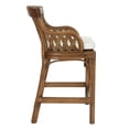 thumbnail image 5 of OSP Home Furnishings Plantation 24" Counter Stool with Brown Stained Wood Rattan Frame Finish, 5 of 5