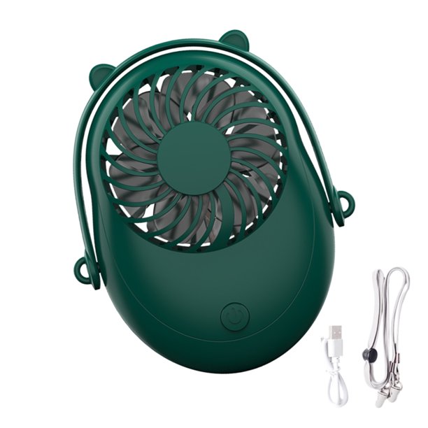 Injueey Ventilador de cuello portátil Mini Usb 5V enfriador recargable al aire libre oficina viaje portátil silencioso pequeños ventiladores de Electrodomésticos No.01 Injueey HA004366-01B