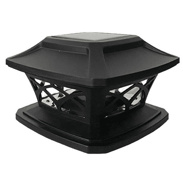 1 paquete de luz solar para tapa de poste al aire libre - Luz de jardín Luz de poste Luz de cerca Luz LED