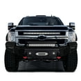 thumbnail image 5 of Vijay Compatible with 2007-2008-2009-2010 Chevrolet Silverado 2500hd/3500hd Front Bumper Textured Black Steel with Light and D-ring, 5 of 8