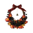 thumbnail image 1 of HUASHENG Halloween Garlands With Glow And Non Glow Maple Leaves Artificial Black Roses And Ribbons For Indoor/outdoor Home Decorations, 1 of 8