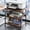 Rustic Brown, variant on POAO 32.3"x18.9" Extra Large Printer Stand with Double Drawers, 4-Adjustable Heights 3 Tier Table with Wheels, Rolling Printer Cart with Storage for Printer Scanner Fax Home Office Use