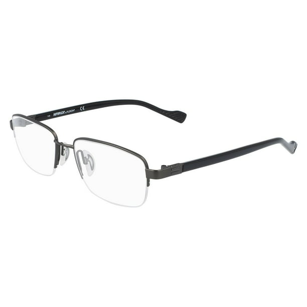 Flexon AUTOFLEX 116 Semi Rimless Gunmetal Eyeglasses - Walmart.com ...